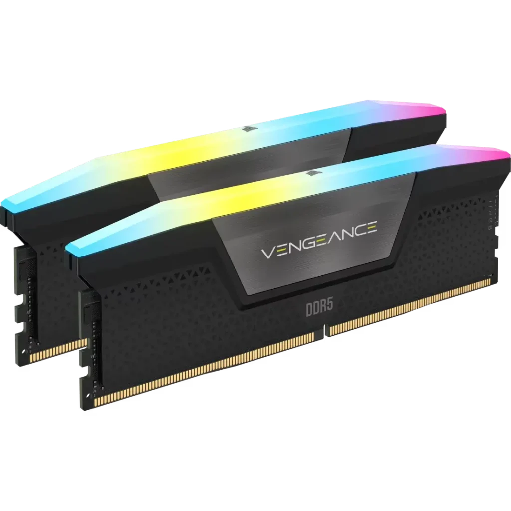 CORSAIR VENGEANCE 128GB RGB (2x64GB) DDR5 DRAM 6400MHz CL42 Desktop Memory