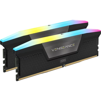 CORSAIR VENGEANCE 128GB RGB (2x64GB) DDR5 DRAM 6400MHz CL42 Desktop Memory
