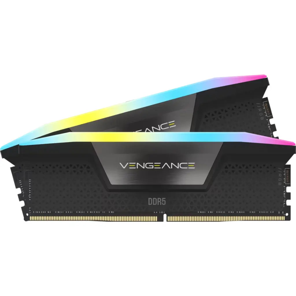 CORSAIR Vengeance RGB 96GB (2x48GB) DDR5 RAM 5200MHz CL38 Desktop Memory Kit – Black-tpstech.in
