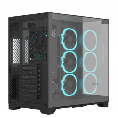 Ant Esports Crystal Mirror Gaming Mid Tower Case-Black