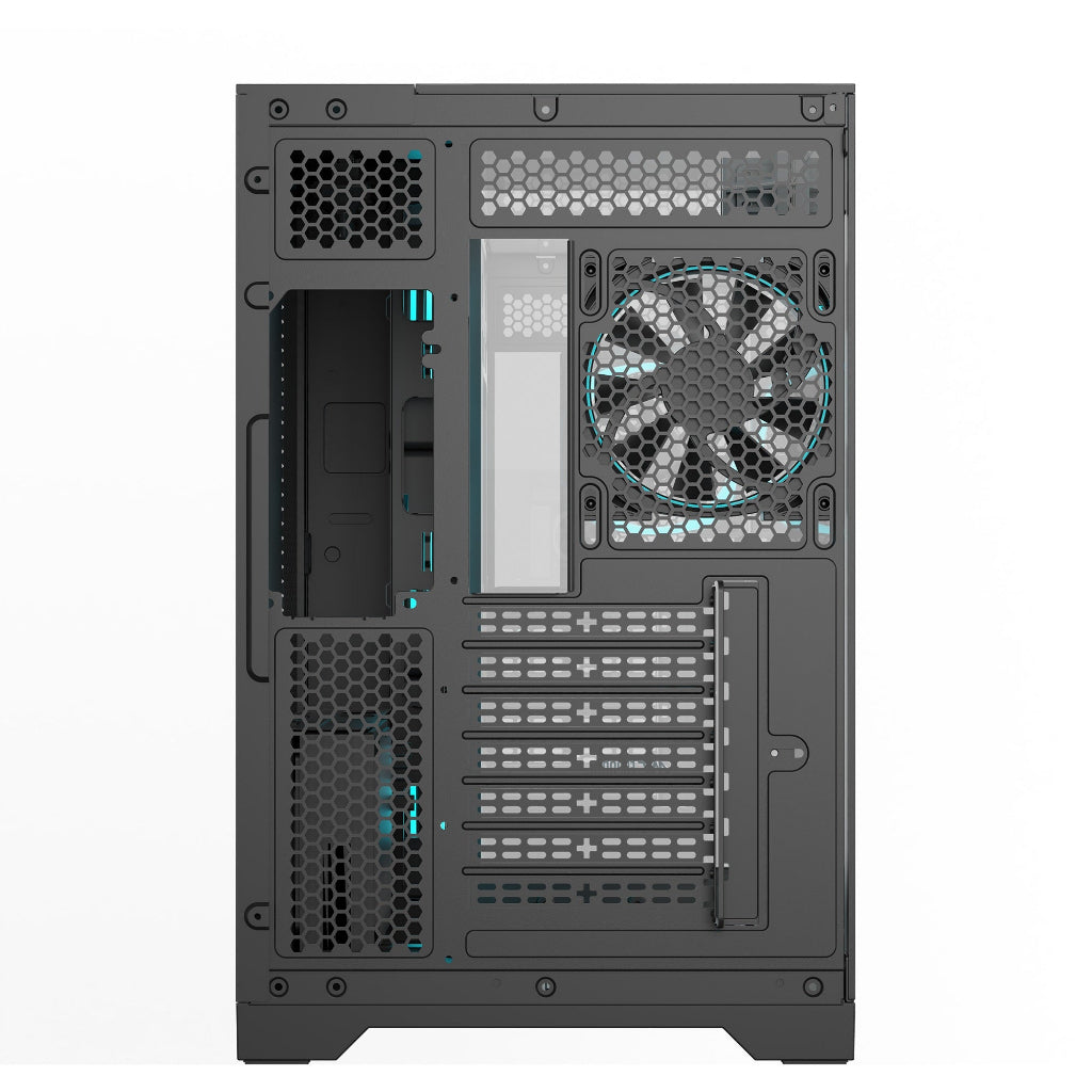 Ant Esports Crystal Mirror Gaming Mid Tower Case-Black