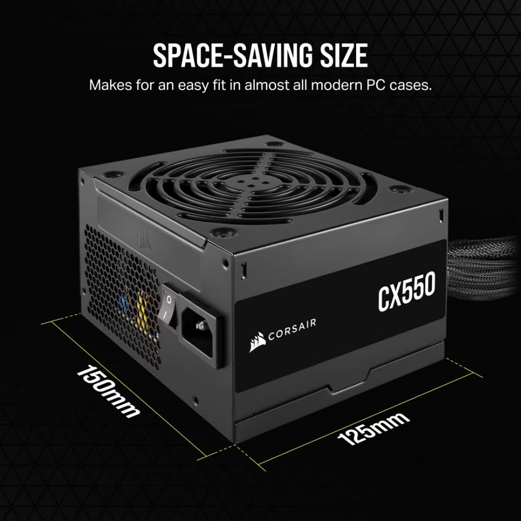 Corsair CX550 550-Watt 80 Plus Bronze ATX Power Supply