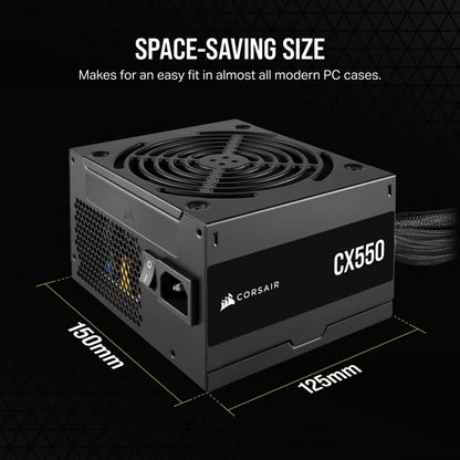 Corsair CX550 550-Watt 80 Plus Bronze ATX Power Supply