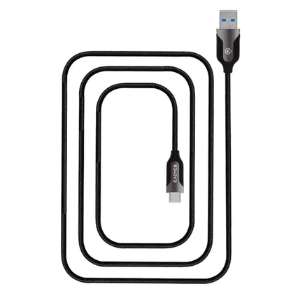 Cadyce CA-C3AM 1m USB-C to USB 3.0 A Male Cable 5Gbps Data Transfer Windows & Mac Compatible-tpstech.in