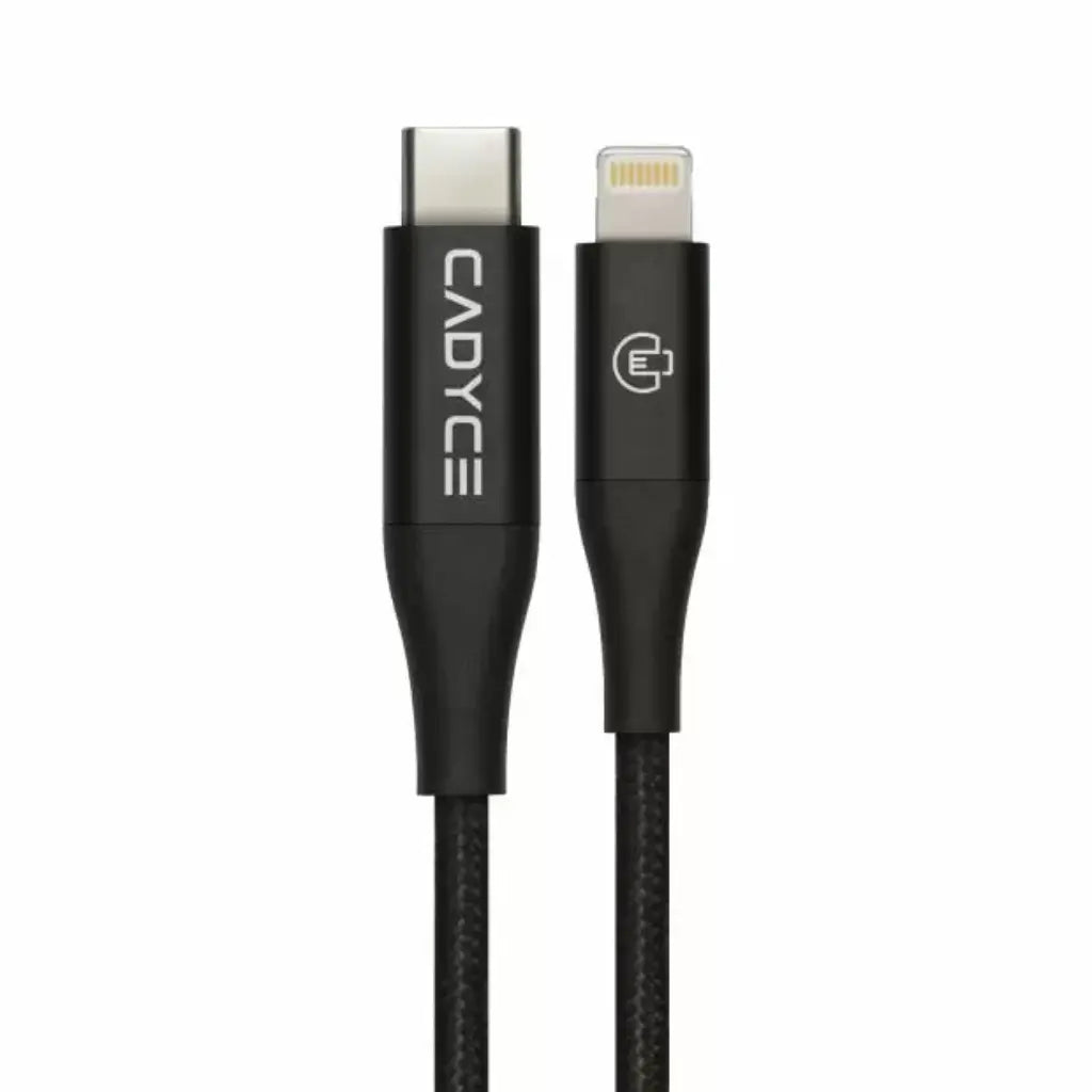 Cadyce CA-CLC USB-C to Lightning Cable 1.2m - Black-tpstech.in