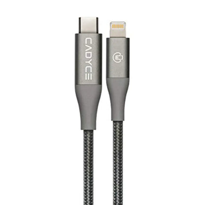 Cadyce CA-CLC USB-C to Lightning Cable 1.2m - Space Grey-tpstech.in