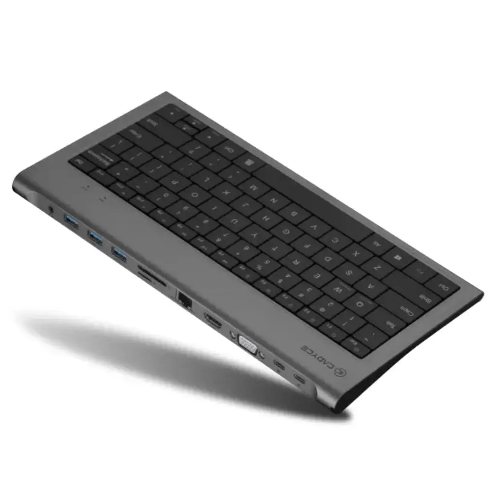 Cadyce CA-KBDS USB-C Keyboard with Multi-Port Docking Station-tpstech.in