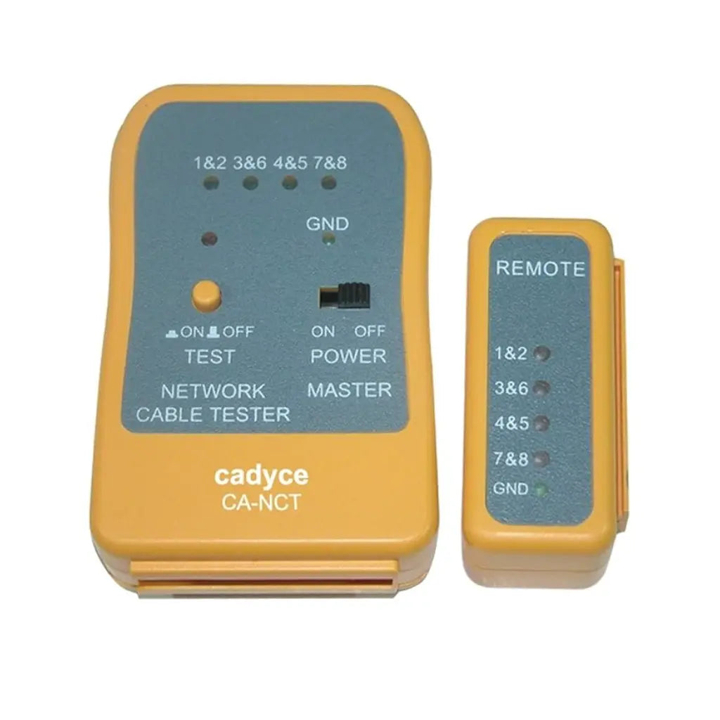 Cadyce CA-NCT Network Cable Tester Supports RJ-45 RJ-11 RJ-12 Compact & Portable-tpstech.in