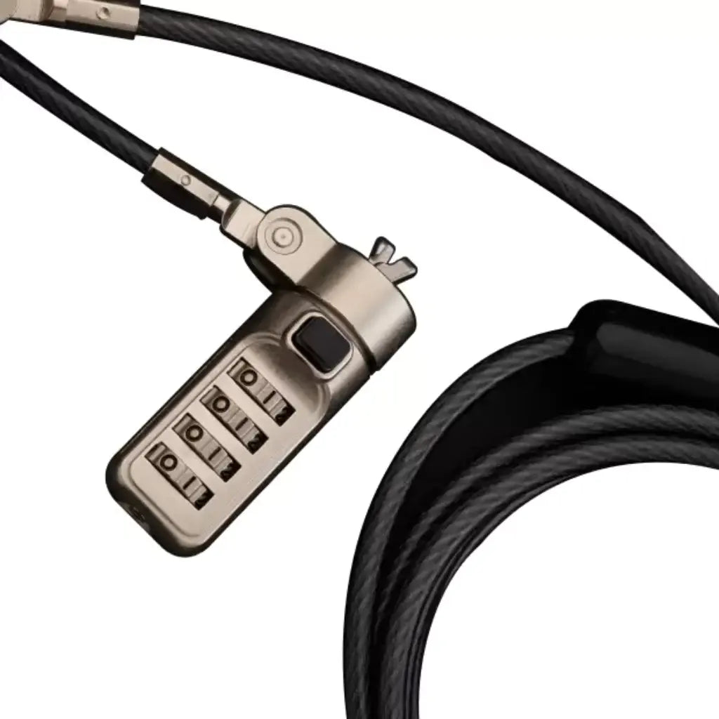 Cadyce CA-NWCLK Numbered Wedge Cable Lock with 4-Digit Combination & Twisted Steel Cable-tpstech.in