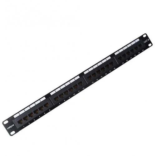 Cadyce CA-PC624 24-Port CAT6 Patch Panel Compatible with CAT5/CAT6-tpstech.in