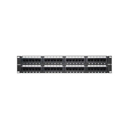 Cadyce CA-PC648 48-Port CAT6 Patch Panel Compatible with CAT5/CAT6-tpstech.in