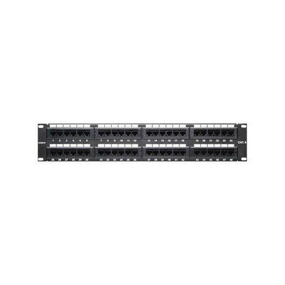 Cadyce CA-PC648 48-Port CAT6 Patch Panel Compatible with CAT5/CAT6-tpstech.in
