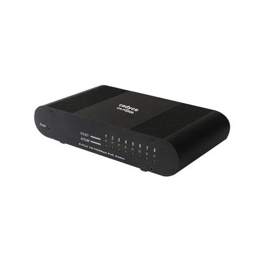 Cadyce CA-PS800 8-Port 10/100Mbps Fast Ethernet PoE Switch IEEE 802.3af 120W Power Budget-tpstech.in