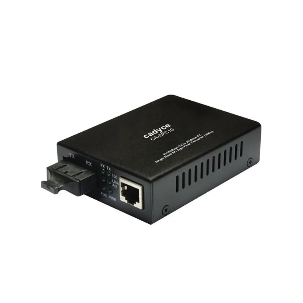 Cadyce CA-SFC10 10/100Base-TX to 100Base-FX Single-Mode SC Fiber Converter-tpstech.in