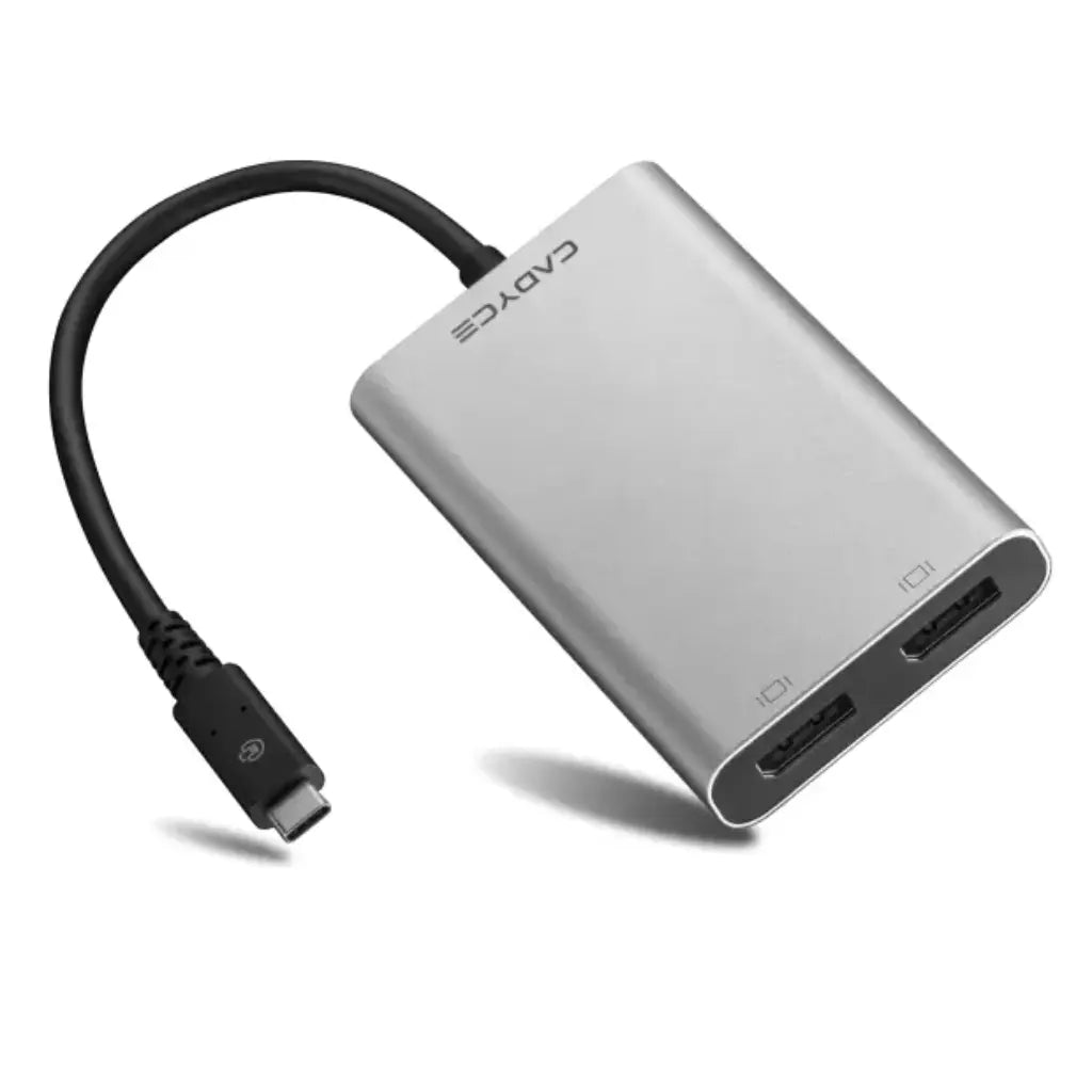 Cadyce CA-T3DP Thunderbolt™ 3 to Dual DisplayPort™ Adapter Supports Dual 4K or Single 5K Display-tpstech.in