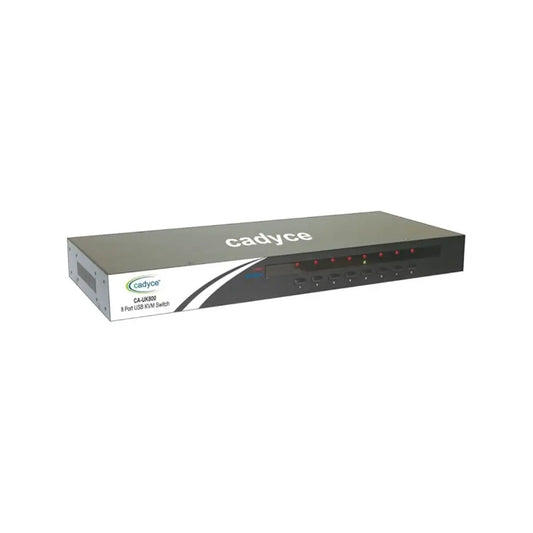 Cadyce CA-UK800 8-Port Rackmount USB KVM Switch with VGA 2048x1536 Resolution-tpstech.in