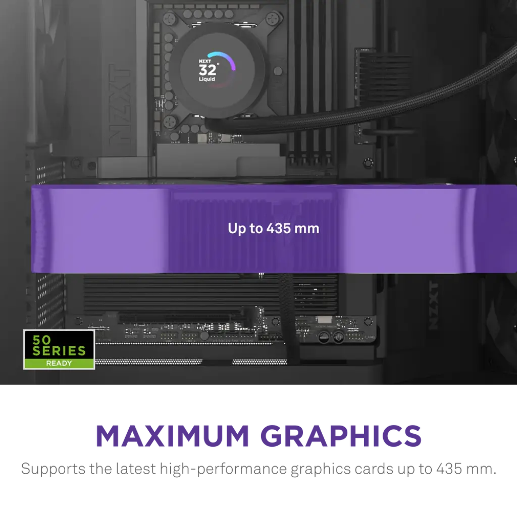 NZXT H9 Flow Tempered Glass Large Dual-Chamber Mid-Tower ATX Airflow Case