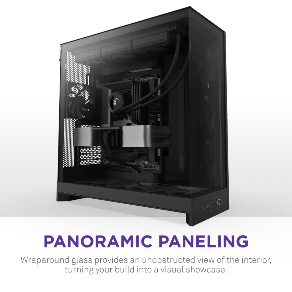 NZXT H9 Flow Tempered Glass Large Dual-Chamber Mid-Tower ATX Airflow Case