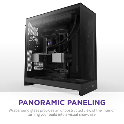 NZXT H9 Flow Tempered Glass Large Dual-Chamber Mid-Tower ATX Airflow Case