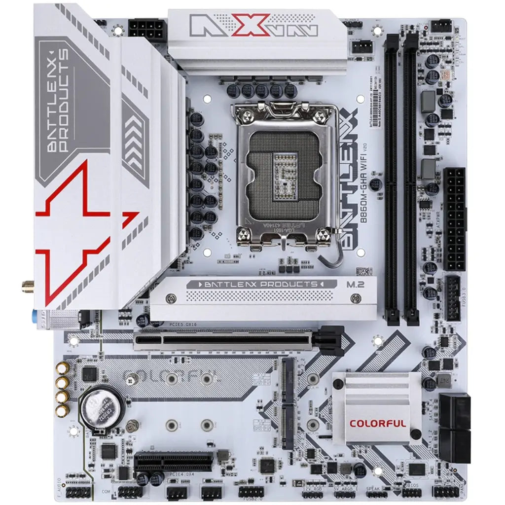 Colorful BATTLE‑AX B860M‑GHA WIFI V20 Wi‑Fi 6 B860 LGA 1851 DDR5  Micro‑ATX Motherboard-tpstech.in