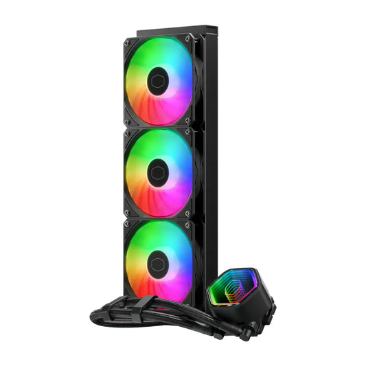 Cooler Master MasterLiquid 360 Core II ARGB Liquid CPU Cooler with Dual‑Chamber G9R Pump-tpstech.in
