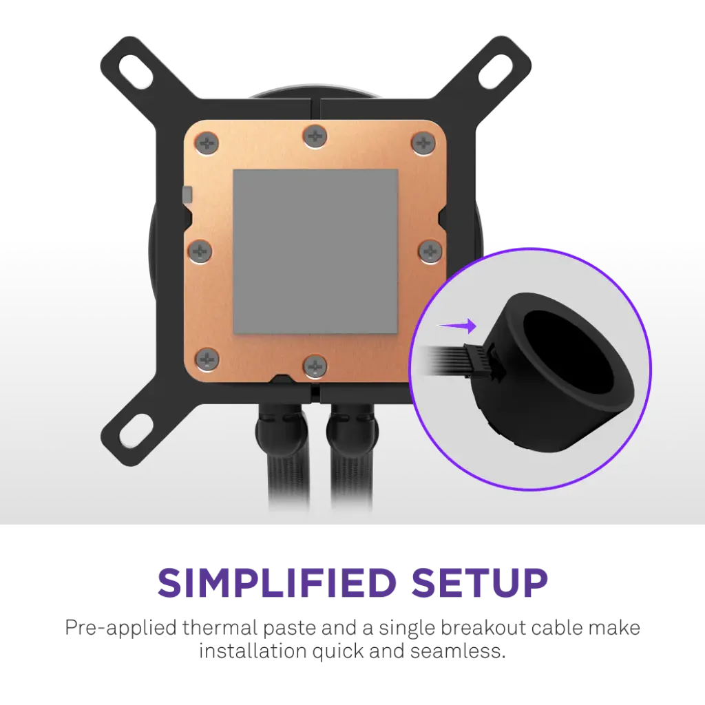 NZXT Kraken Plus 240 RGB 240mm AIO Liquid Cooler with 1.54-inch LCD