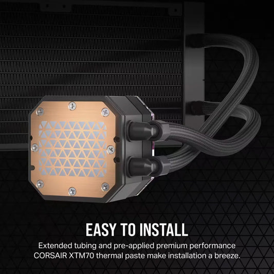 CORSAIR iCUE H115i ELITE CAPELLIX XT 360mm RGB AIO CPU Black Liquid Cooler