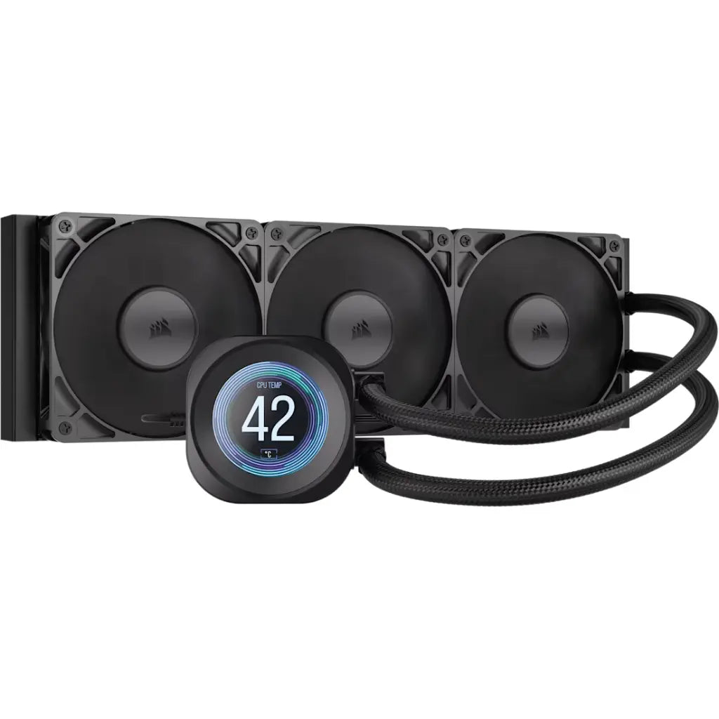 Corsair Nautilus 360 RS LCD 360mm AIO Liquid CPU Cooler with 2.1 Inch IPS LCD Display-tpstech.in