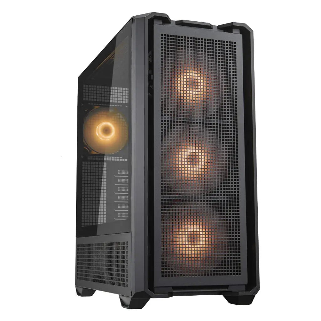 Cougar MX600 RGB CGR-57C9B-RGB ATX Full Tower PC Case with Tempered Glass 4 ARGB PWM Fans - Black-tpstech.in