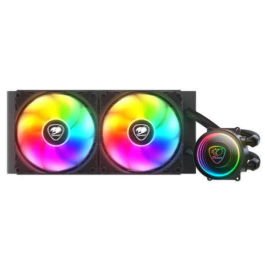 Cougar Poseidon Elite ARGB 240 240mm Liquid CPU Cooler - Black-tpstech.in