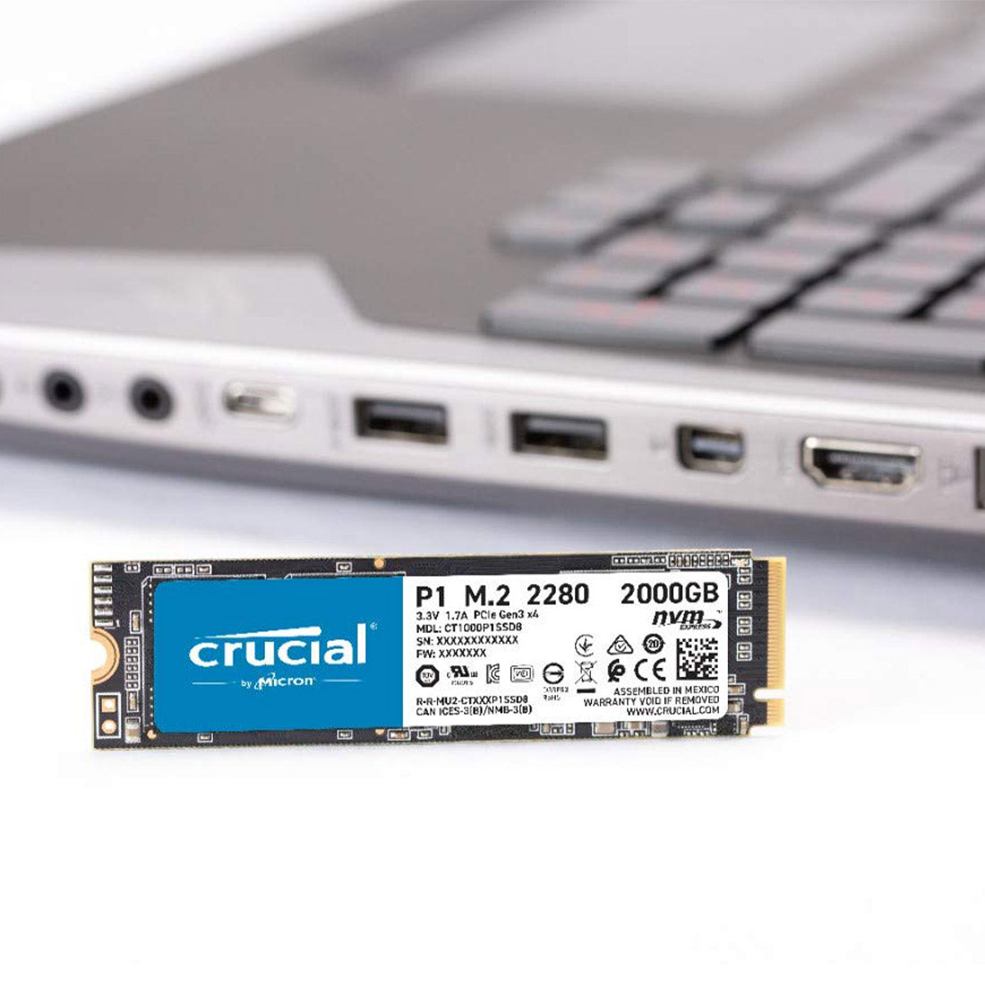 [RePacked] Crucial P1 2TB M.2 2280 NVMe PCIe Internal SSD