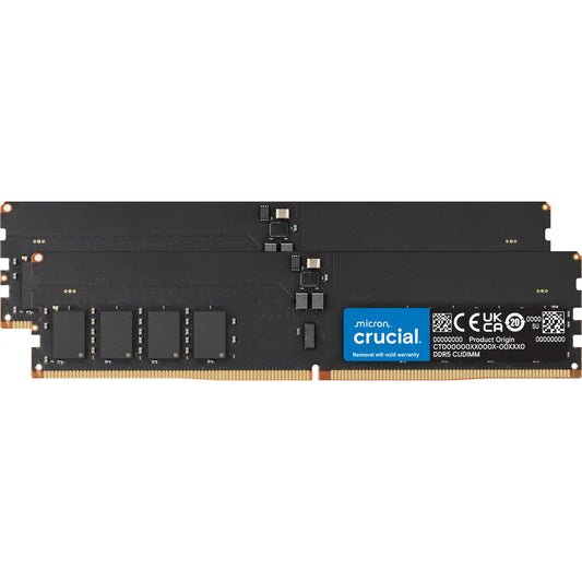 Crucial 128GB (2x64GB) DDR5 RAM 6400MHz CL52 CUDIMM Desktop Memory-tpstech.in