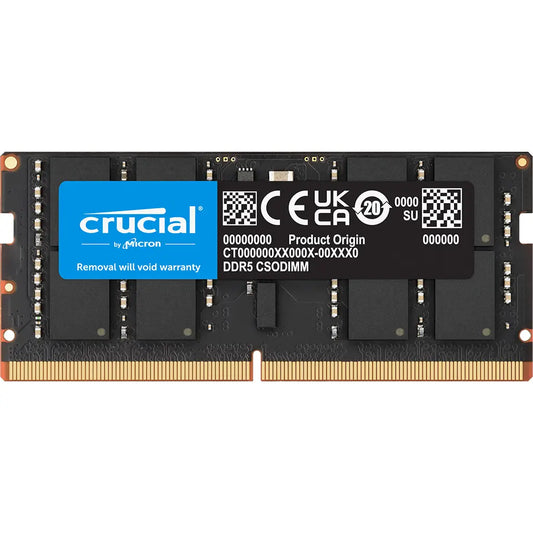 Crucial 16GB DDR5 RAM 6400MHz CL52 262 Pin CSODIMM Laptop Memory-tpstech.in