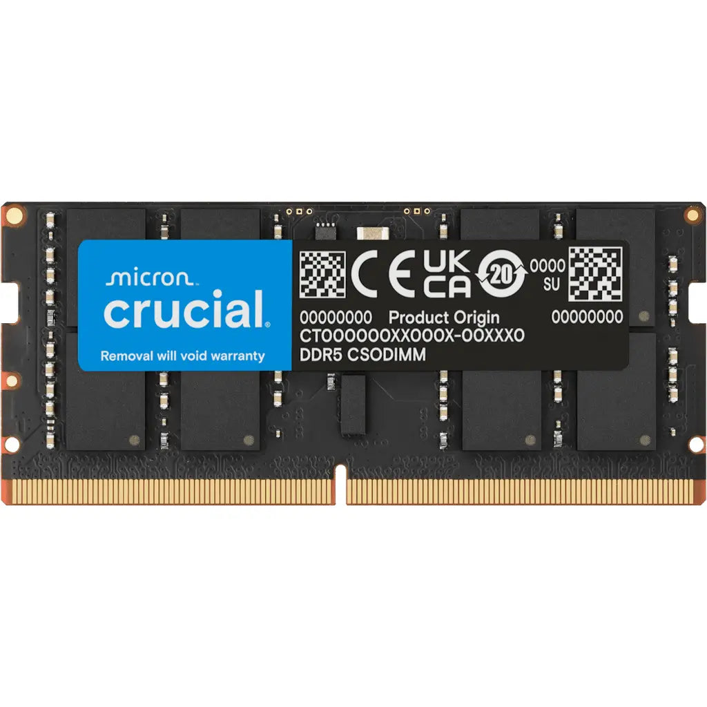 Crucial 24GB DDR5 6400 CSODIMM module image for 48GB kit