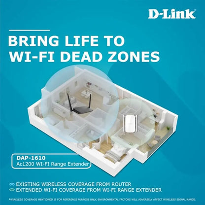 D-LINK DAP-1610 AC1200 Dual Band Wi-Fi Range Extender-DAP-1610-tpstech