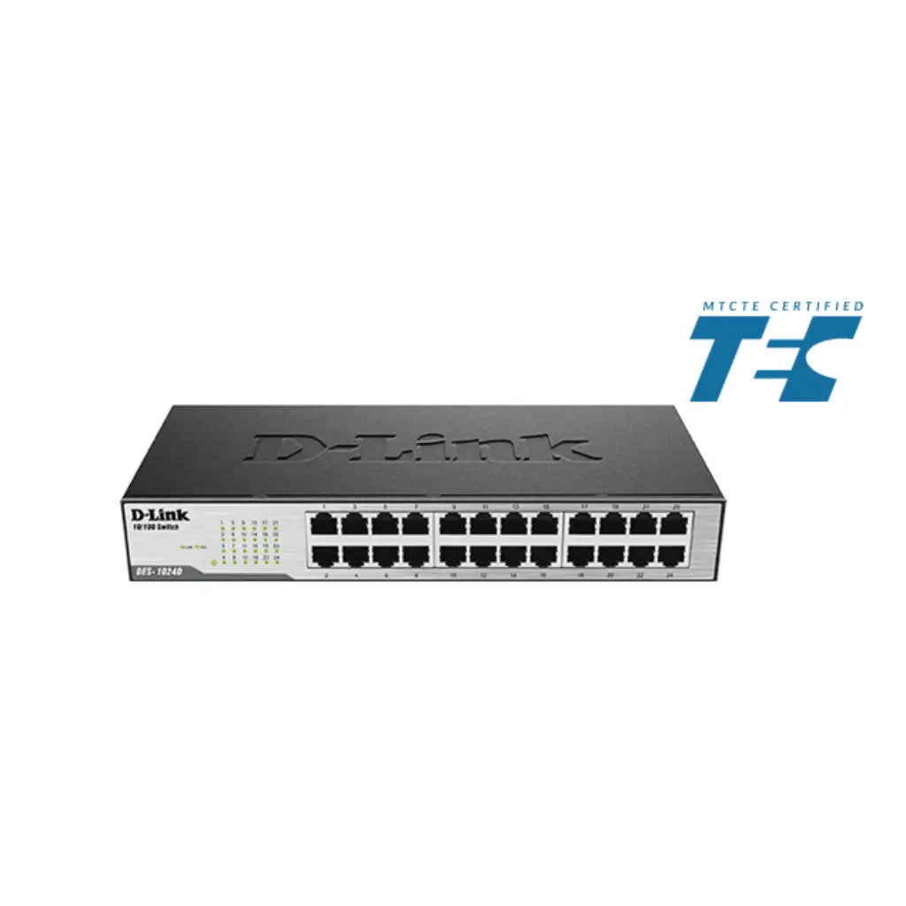 D-Link DES-1024D 24 Port 10 100 Mbps Unmanaged Desktop Rackmount Ethernet Switch-tpstech.in