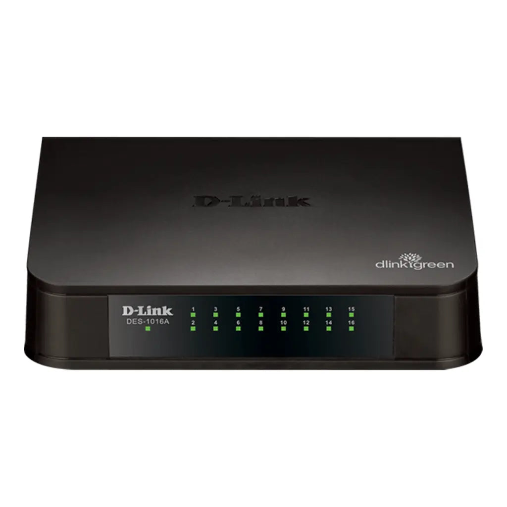D-Link DES‑1016A 16‑Port Fast Ethernet Unmanaged Switch-tpstech.in