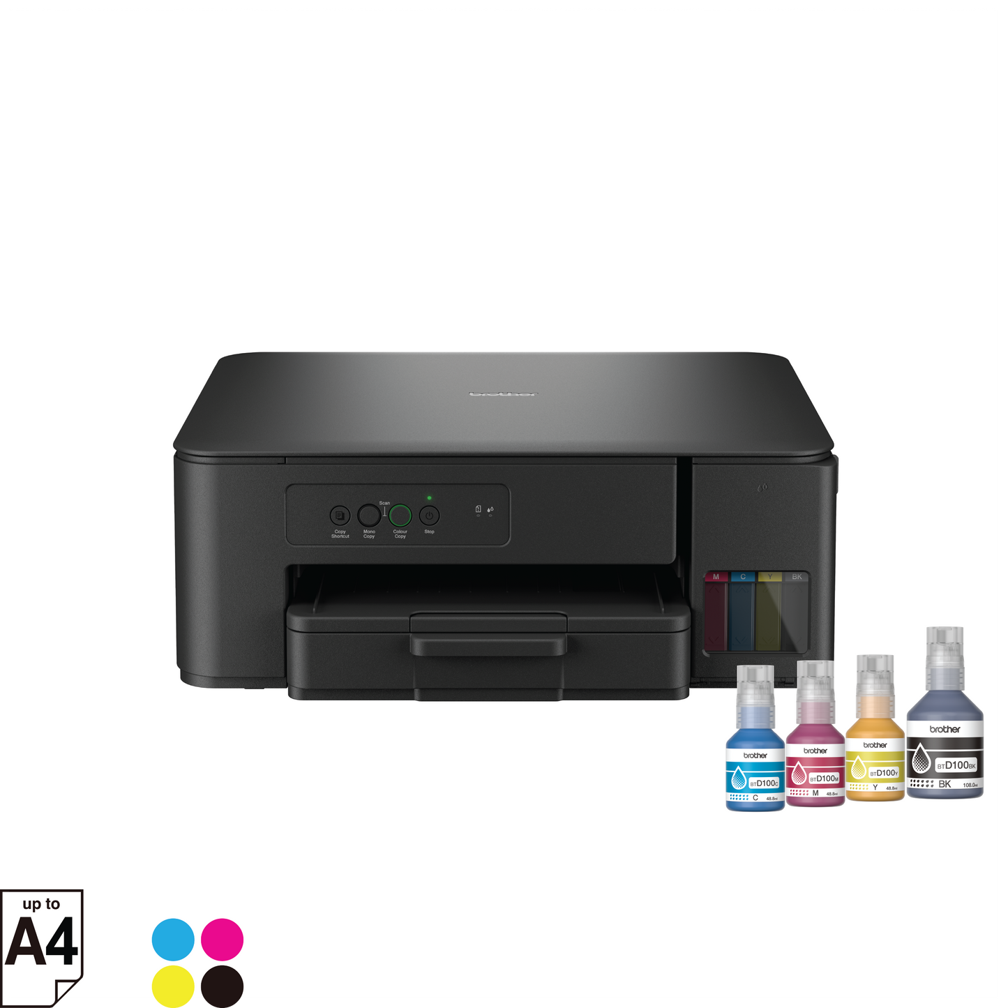 Brother DCP‑T230 Ink Tank Multifunction Printer (Print, Scan, Copy) High Volume, Low-Cost Printing for Home & Office