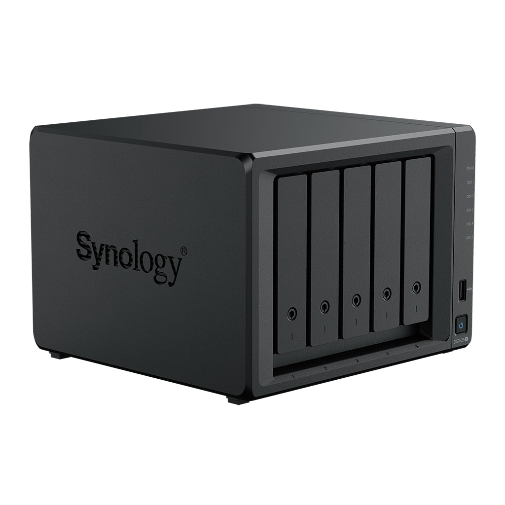 Synology DiskStation DS1525+ 5 Bay Network Attached Storage Enclosure - Black