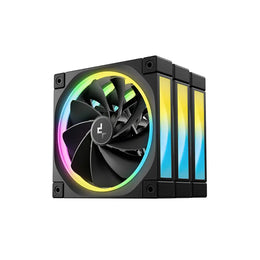 DeepCool FL12R 3in1 ARGB Reverse Blade 120mm PWM Case Fan Pack - Black-tpstech.in