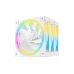 DeepCool FL12R WH 3in1 ARGB Reverse Blade 120mm PWM Case Fan Pack - White-tpstech.in
