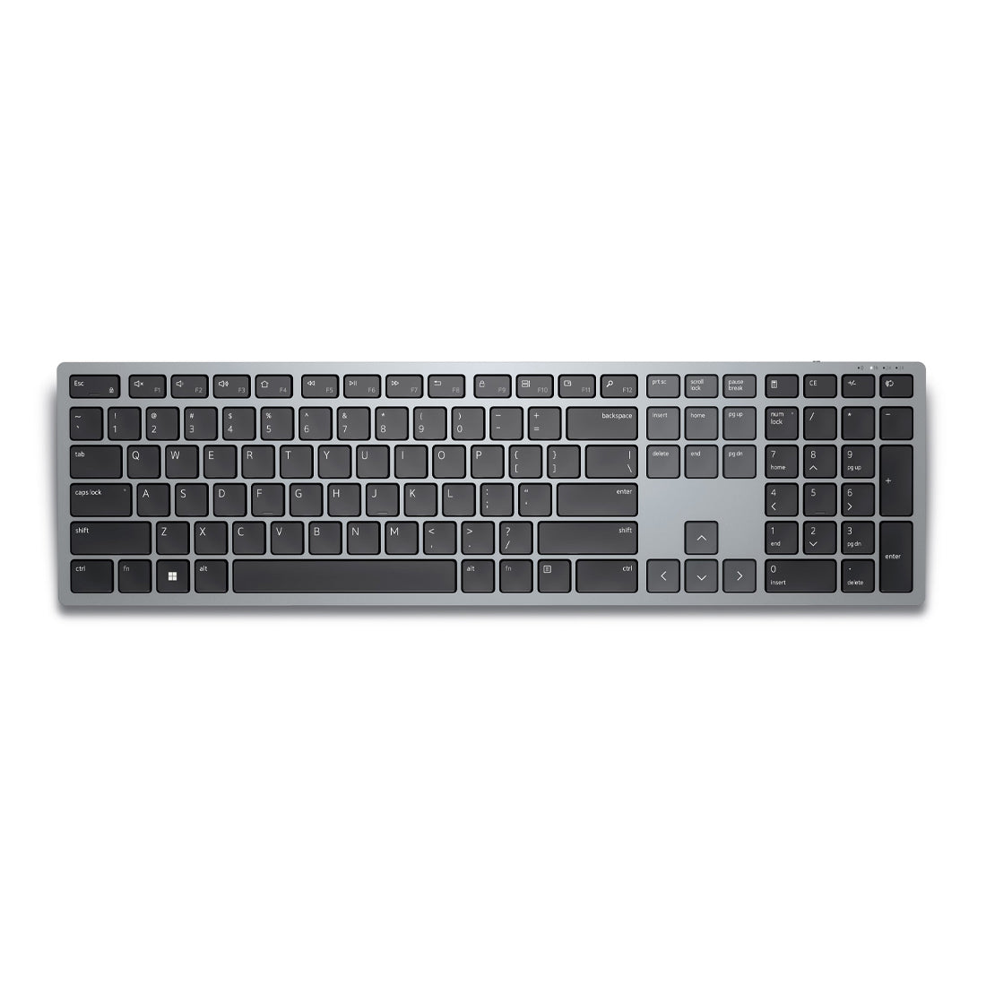 Dell KB700 Multi-Device 2.4GHz Wireless Bluetooth Full Size Keyboard - Titan Grey