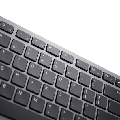 Dell KB700 Multi-Device 2.4GHz Wireless Bluetooth Full Size Keyboard - Titan Grey