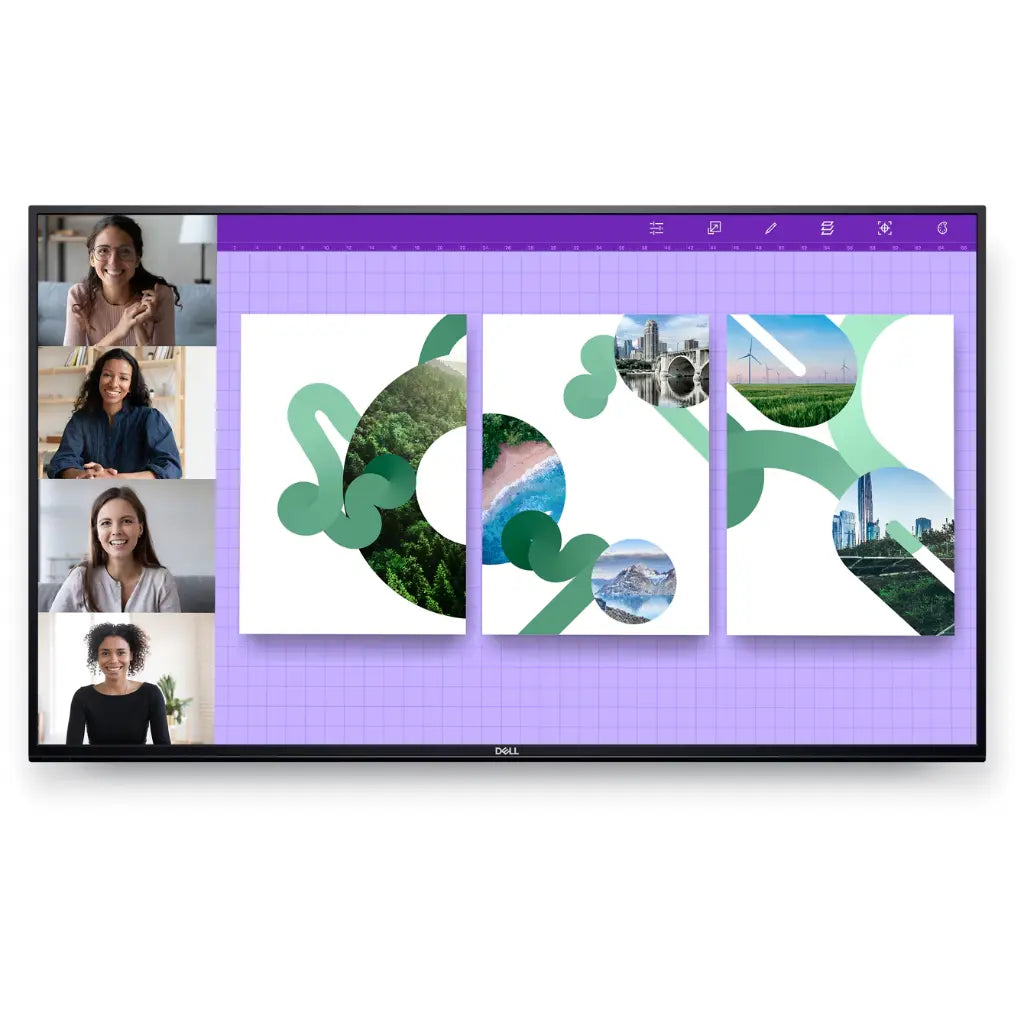 Dell P5524Q 55" 4K UHD Conference Room Monitor with Built-in Speakers-tpstech.in
