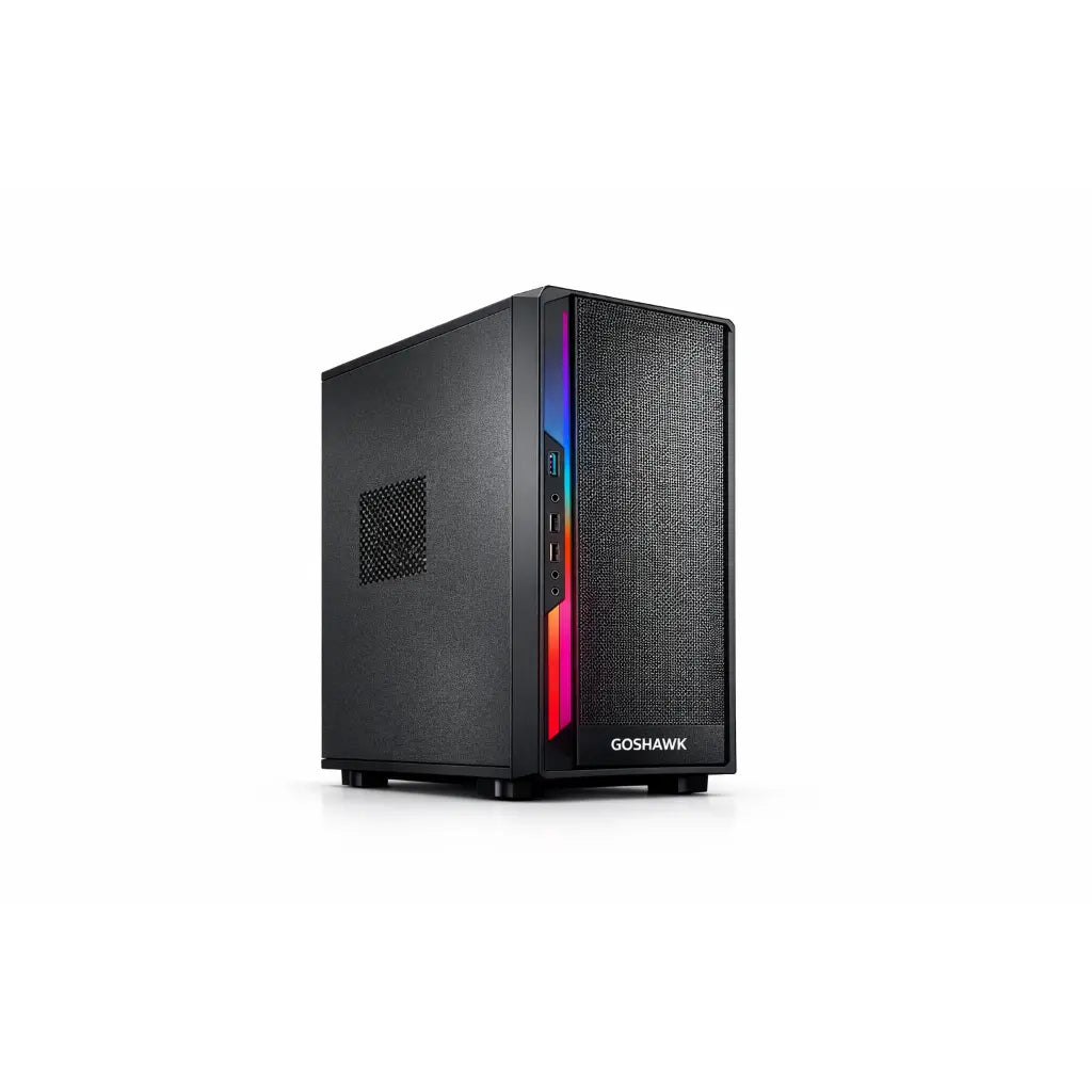 GOSHAWK Pulse Series Desktop PC Entry Level Home and Student Computer with Fast Performance Stylish Compact Design and Reliable Everyday Productivity