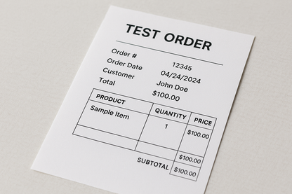 Test Order
