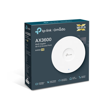TP-Link Omada EAP660 HD AX3600 Wireless Dual Band Multi-Gigabit Ceiling Mount Access Point