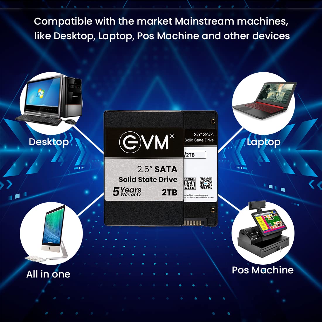 EVM 512GB 2.5-इंच SATA 3D NAND इंटरनल SSD