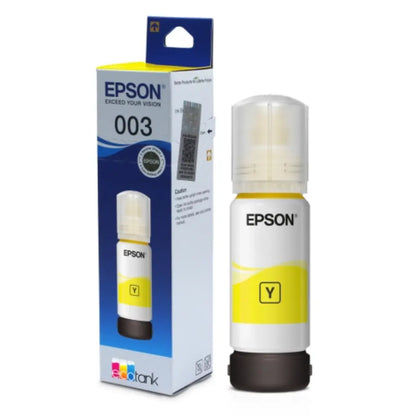 Epson 003 (C13T00V498) Yellow Ink Bottle 65ml Dye Based Compatible with Epson L3250 L3260 L5290 L3210 L3150 L3110 L1110 L1250-tpstech.in