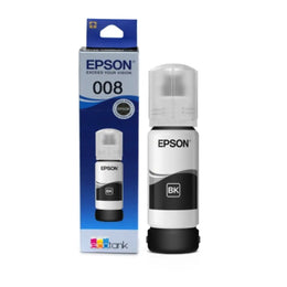 Epson 008 (C13T06G198) T06G Black Ink Bottle 127ml Pigment Ink for EcoTank Printers-tpstech.in